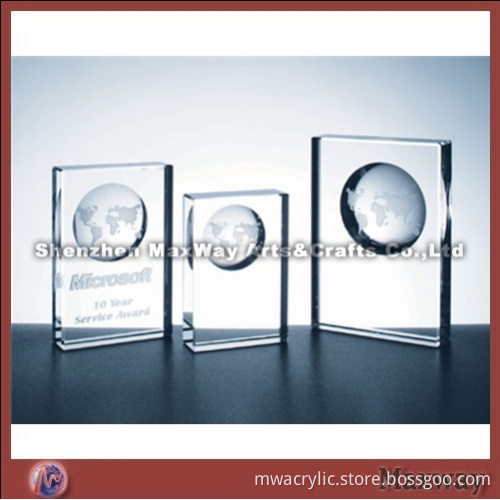Clear Rectangular High Grade Carving Acrylic Award